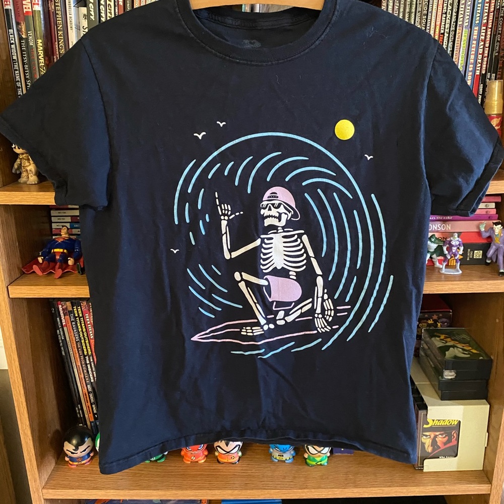 Surfing Skeleton T Shirt